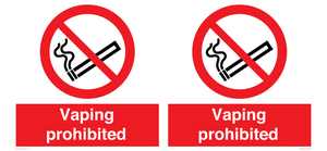 Vaping prohibited